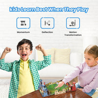 Smartivity Mini Bêl-droed | Gêm Fwrdd STEAM Aml-chwaraewr Adeiladu-Eich-Hun