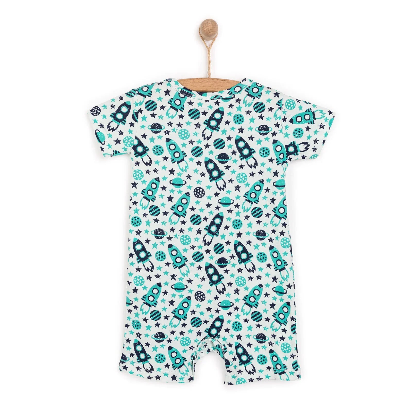 Dungarees Byr HelloBaby i Fachgen - Gwyrdd