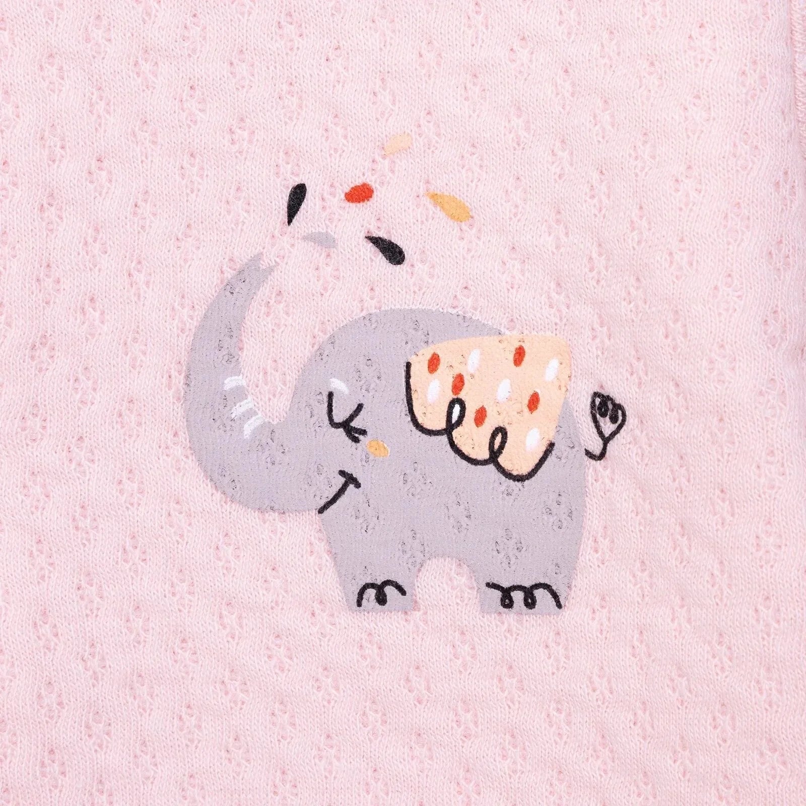 HelloBaby Baby Girl Quilted Cardigan - Light Pink