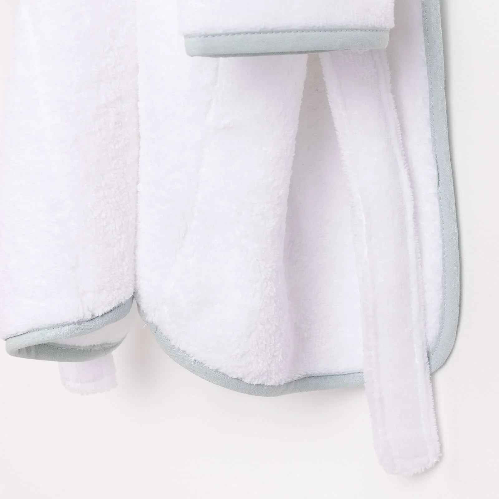 Mollia Boy Baby Bathrobe - White