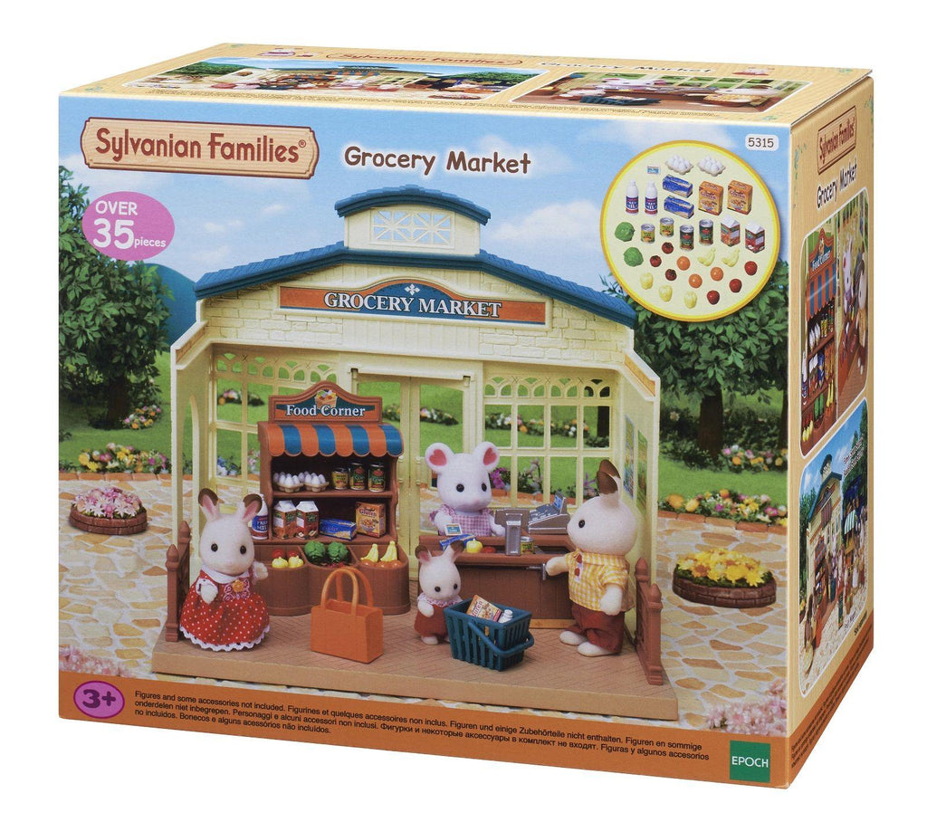 Set Chwarae Marchnad Groseri Sylvanian Families ar gyfer Plant 3 Oed ac I fyny