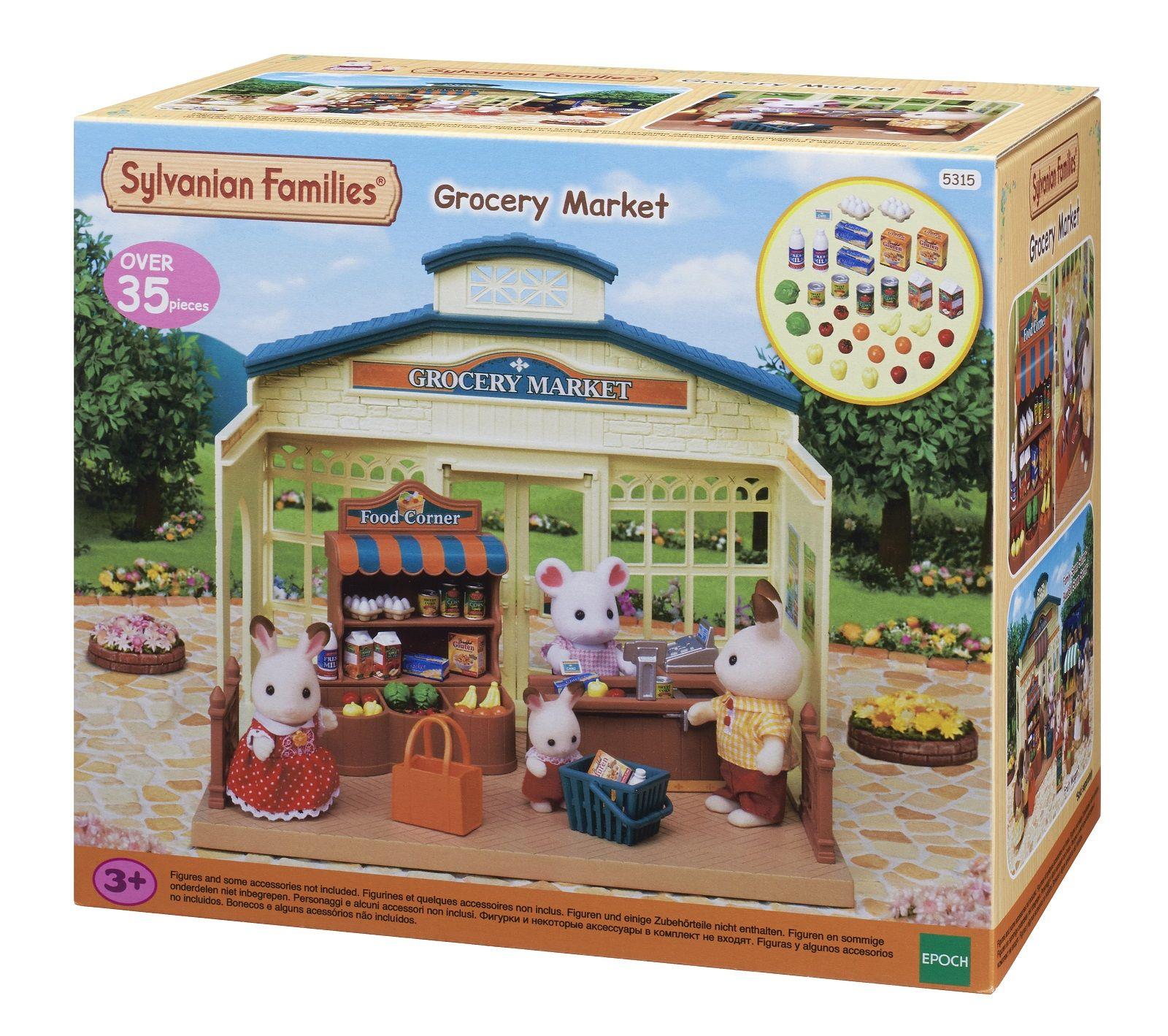 Set Chwarae Marchnad Groseri Sylvanian Families ar gyfer Plant 3 Oed ac I fyny