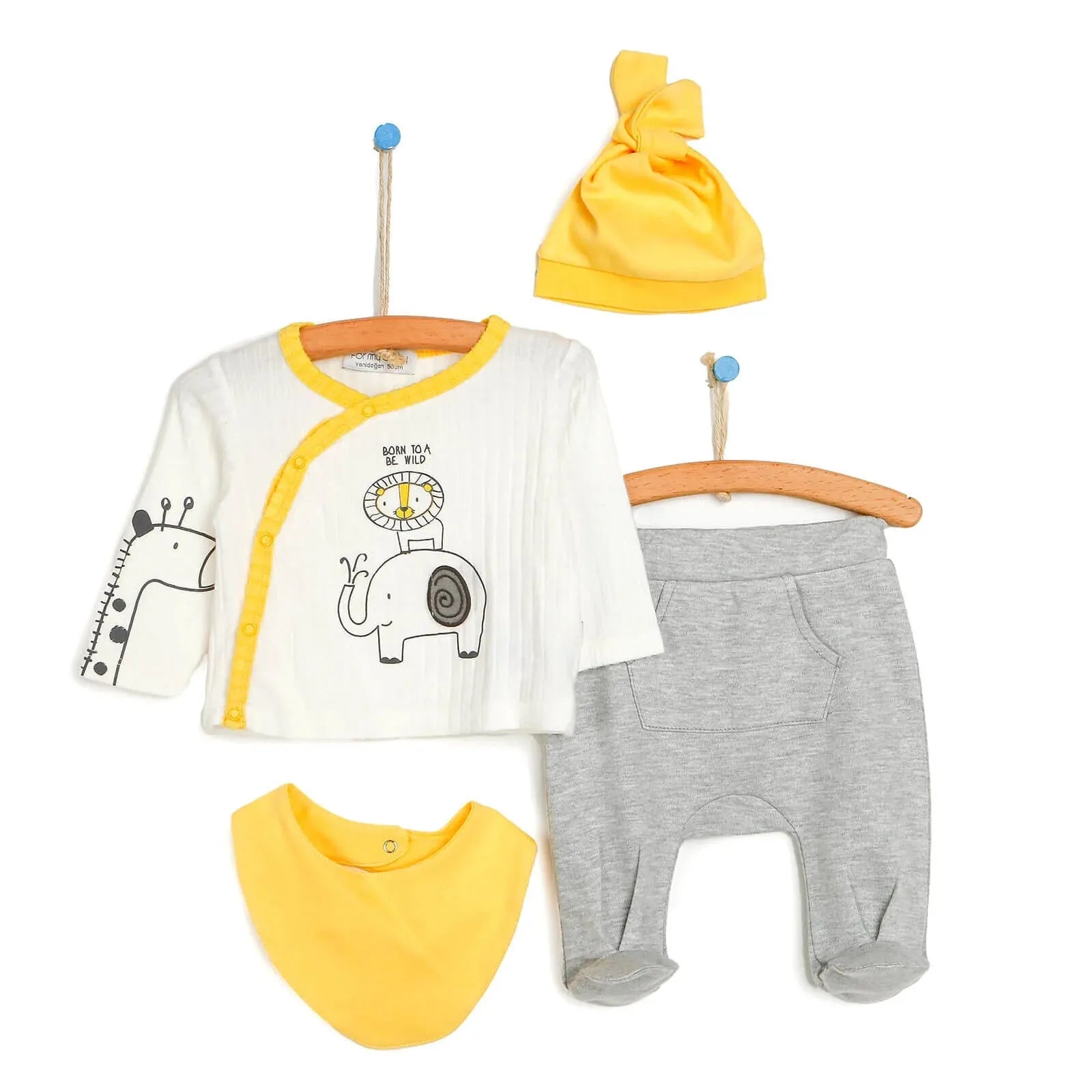 Set Cychwynnol 4 Darn ar gyfer Newydd-anedig 'For My Baby'