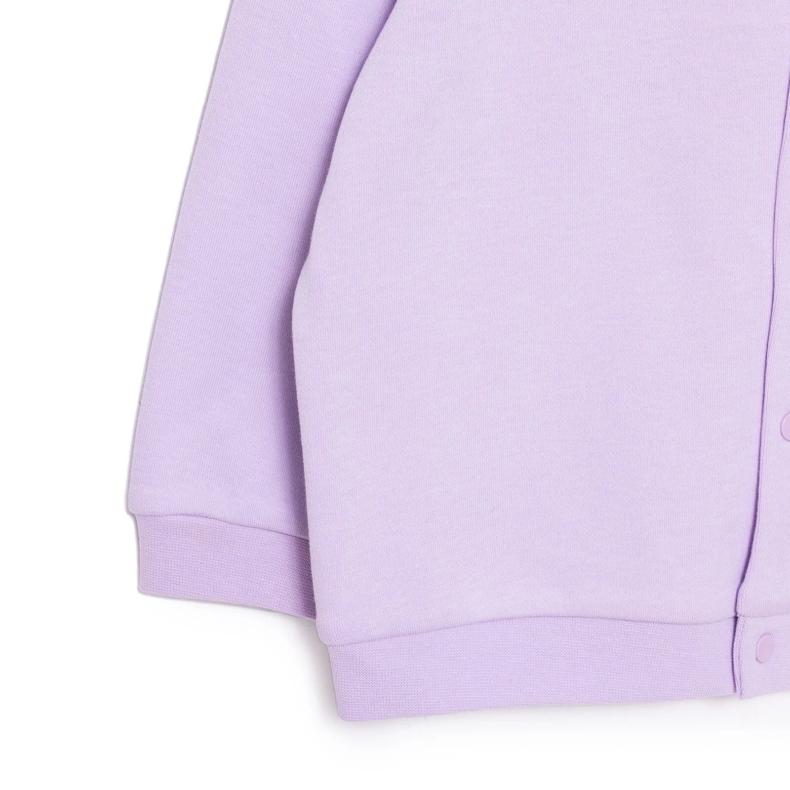 Cardigan Sylfaenol i Ferched HelloBaby - Porffor