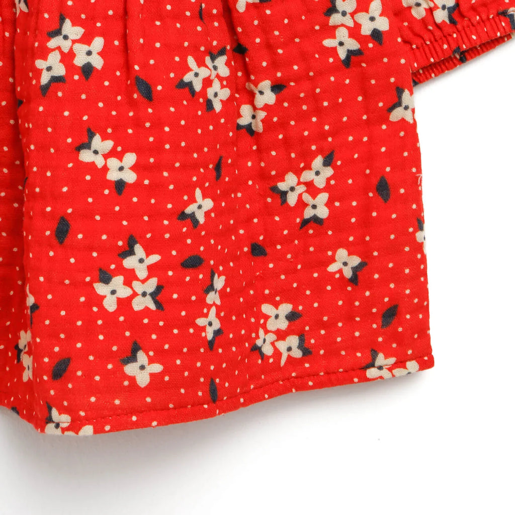 HelloBaby Basic Baby Girl Floral Muslin - Coral