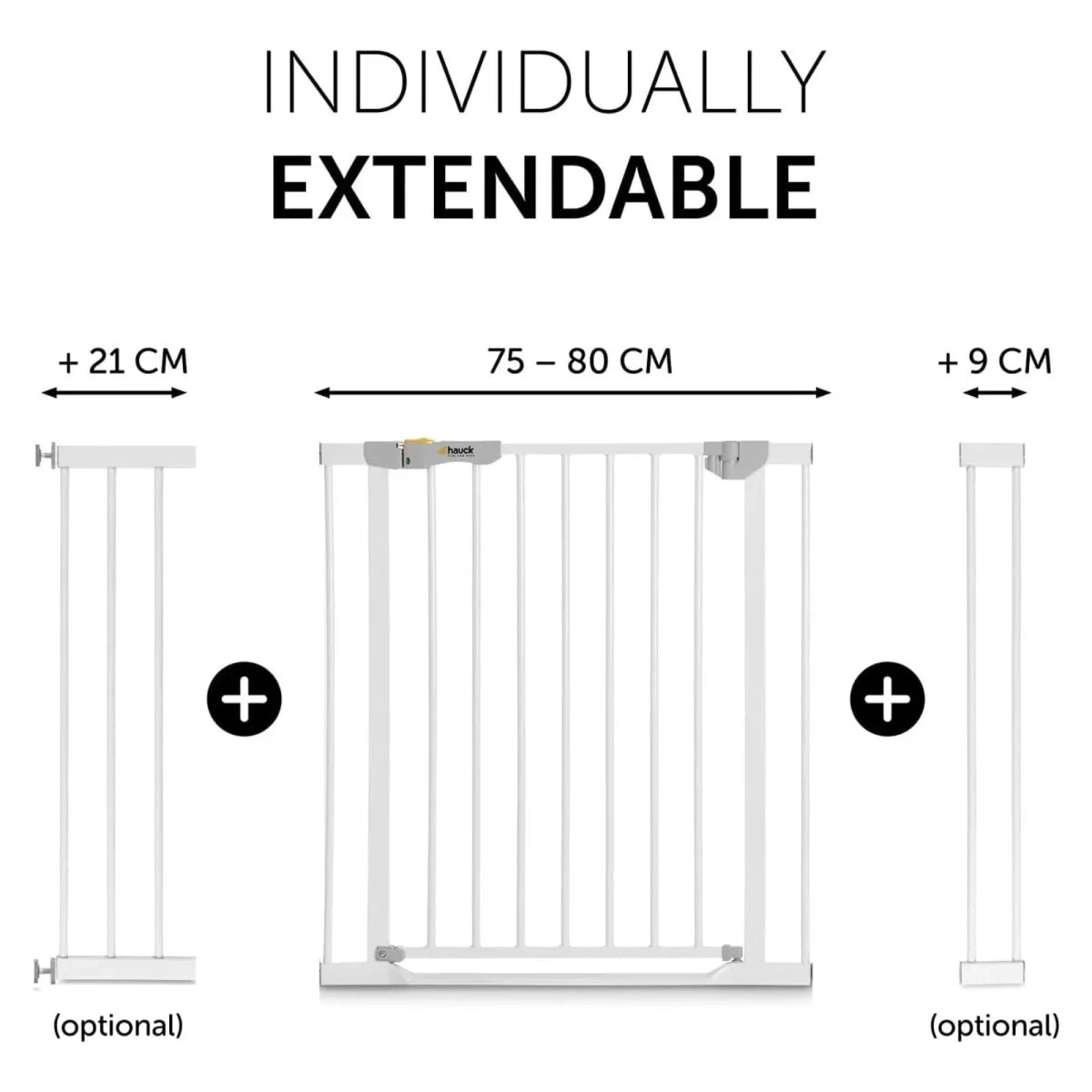 Gât Ddiogelwch Clear Step gan Hauck