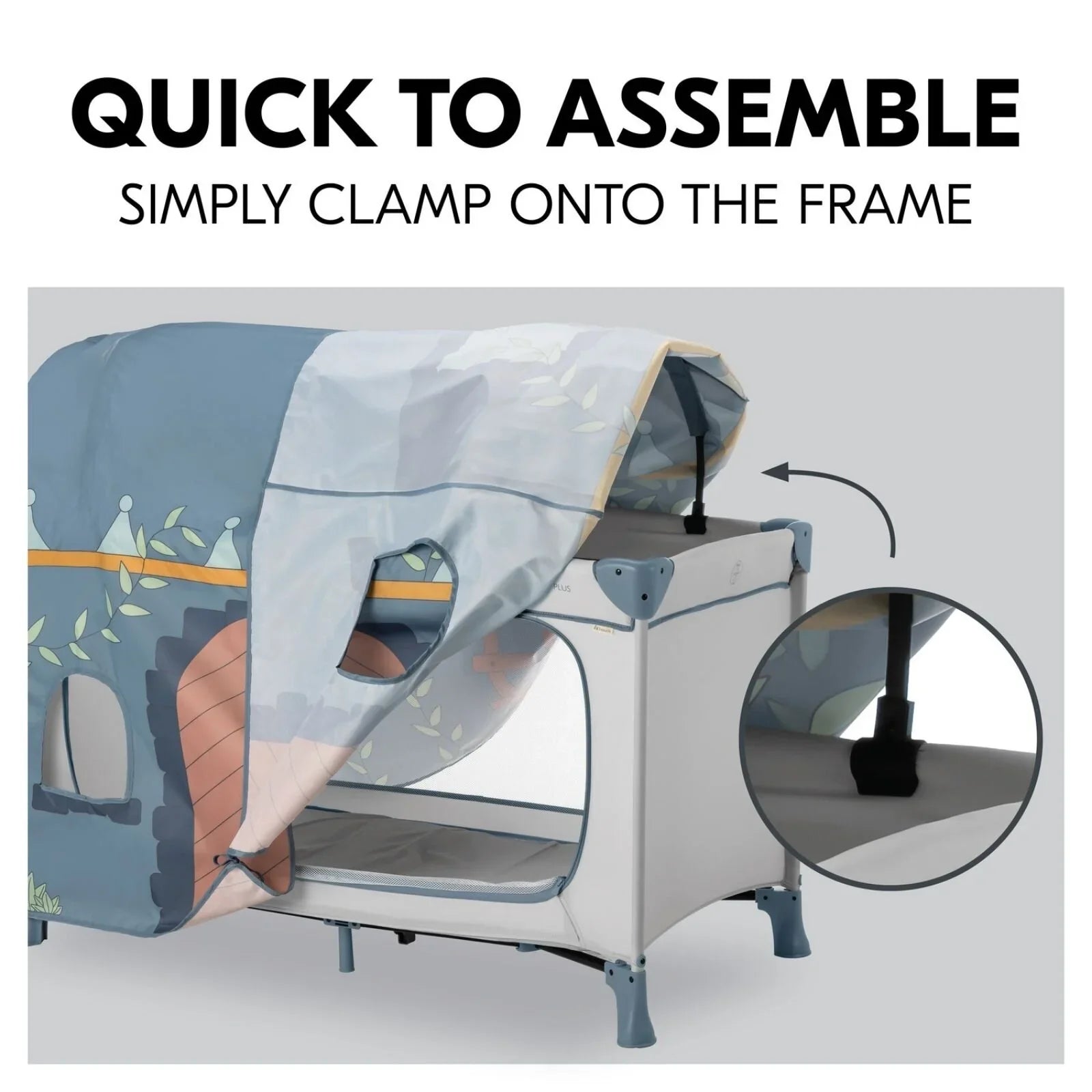 Hauck Gorchudd Cot Teithio - Palace