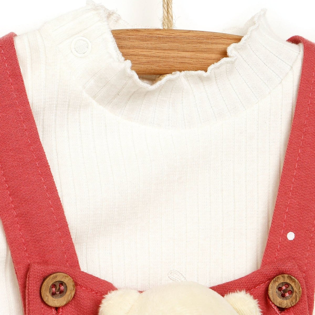 Sgert Salopette Tuffy - Crys chwys - Pinc golau