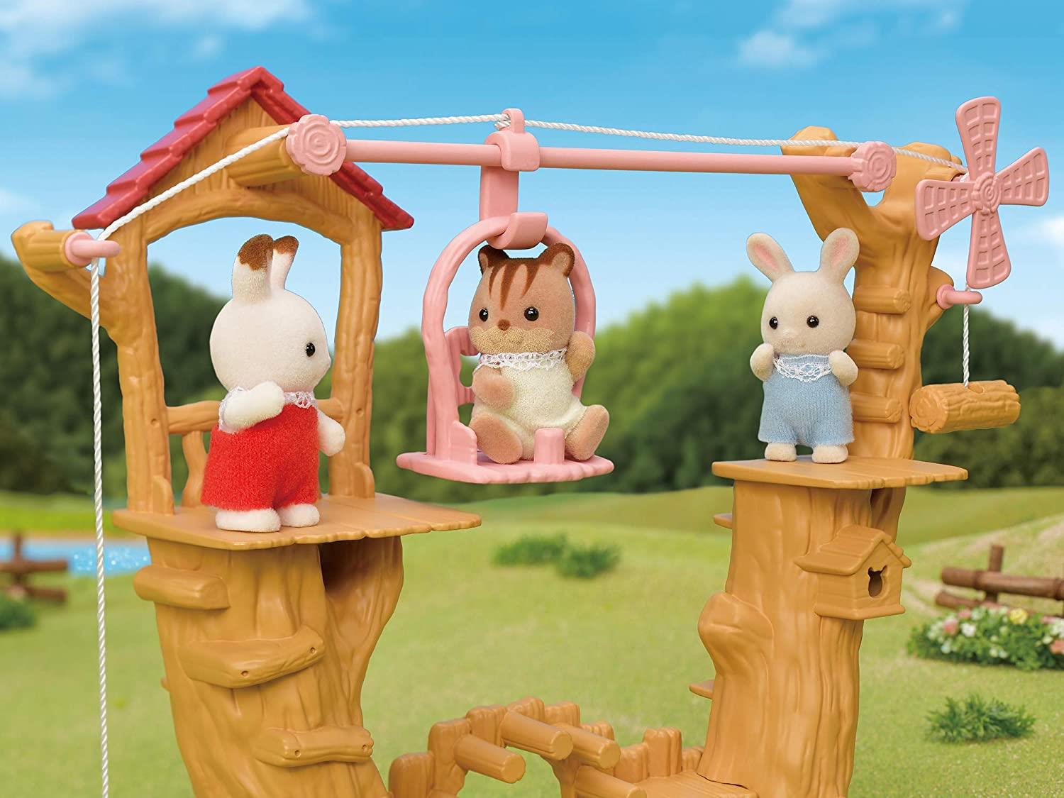 Set Chwarae Parc Rhaffordd i Fabanod Sylvanian Families ar gyfer Plant 3 Oed a Hŷn