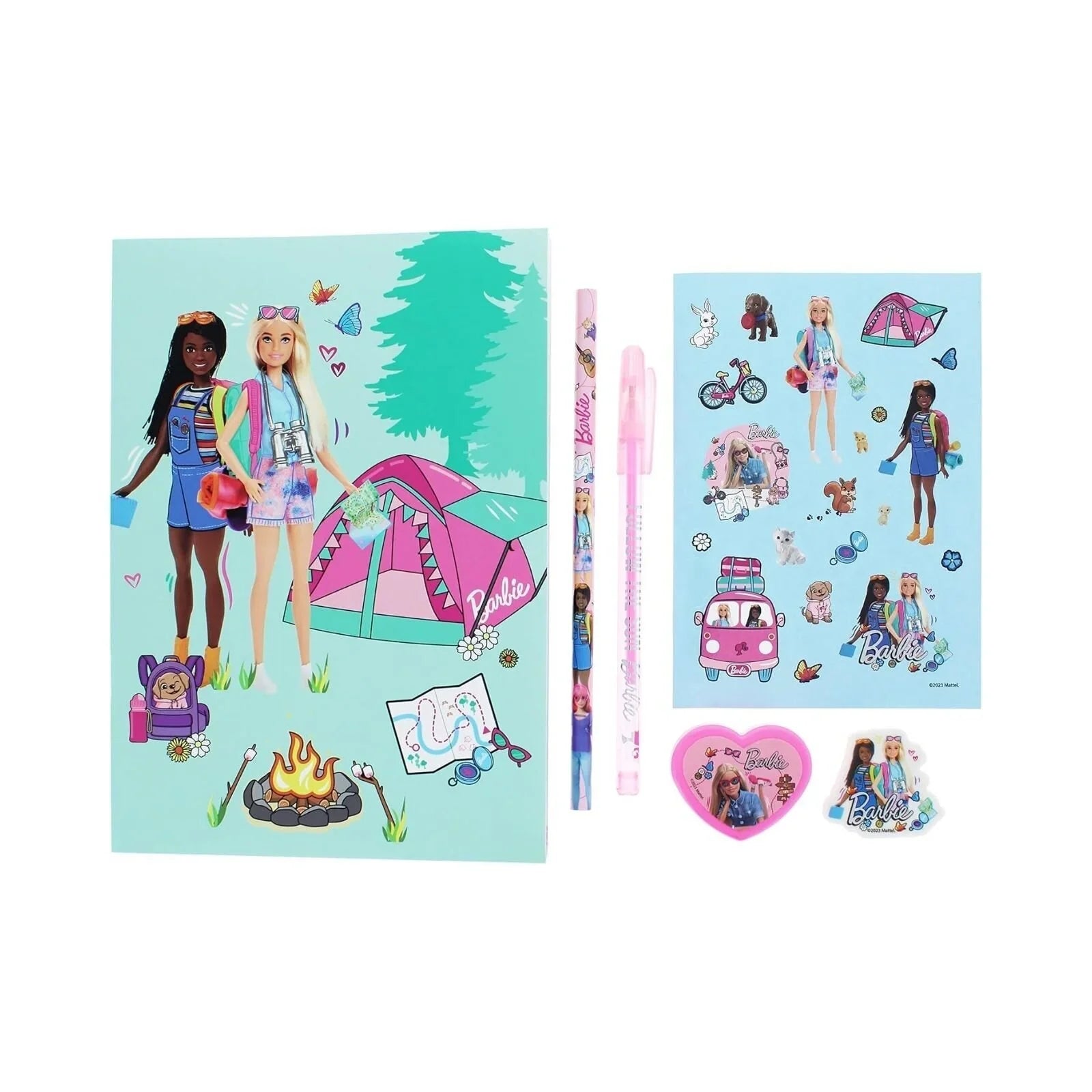 Set o Ddeunyddiau Ysgrifennu Barbie Super