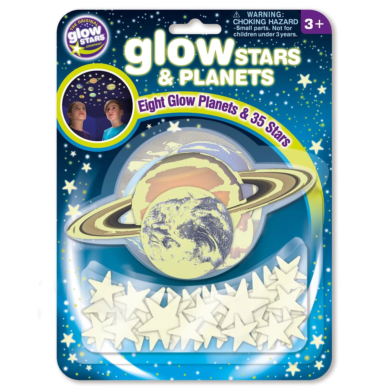 Glowstars Gwreiddiol - Sêr a Phlanedau Brocât