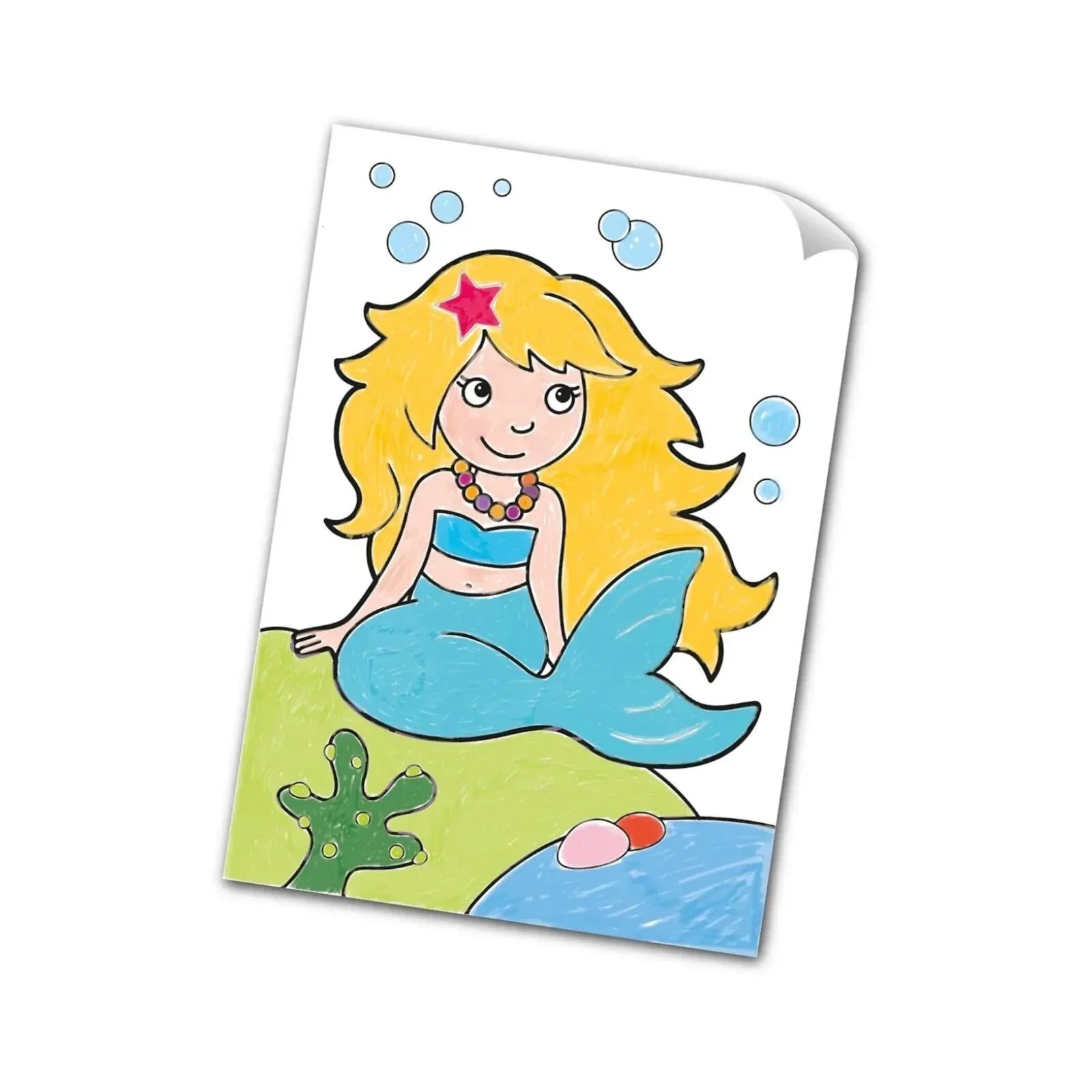 Llyfr Lliwio Orchard Toys: Unicornau, Mermedau a Mwy