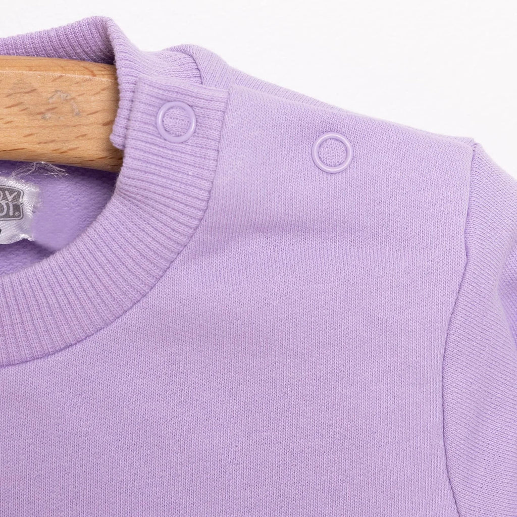 HelloBaby Baby Girl Unicorn Printed Sweatshirt - Purple