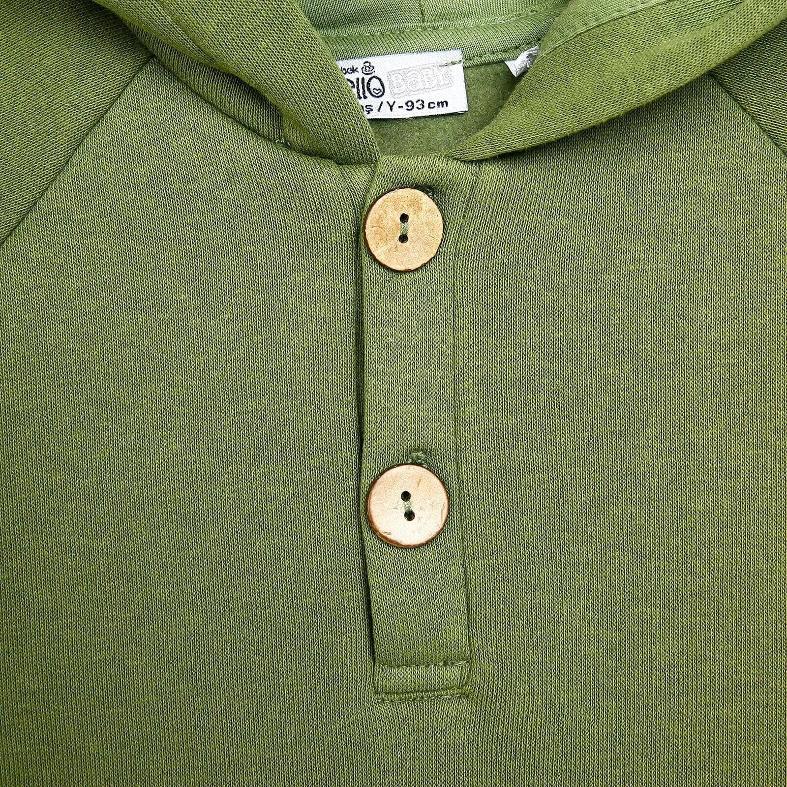 Crys Chwys Sylfaenol HelloBaby i Fachgen - Khaki