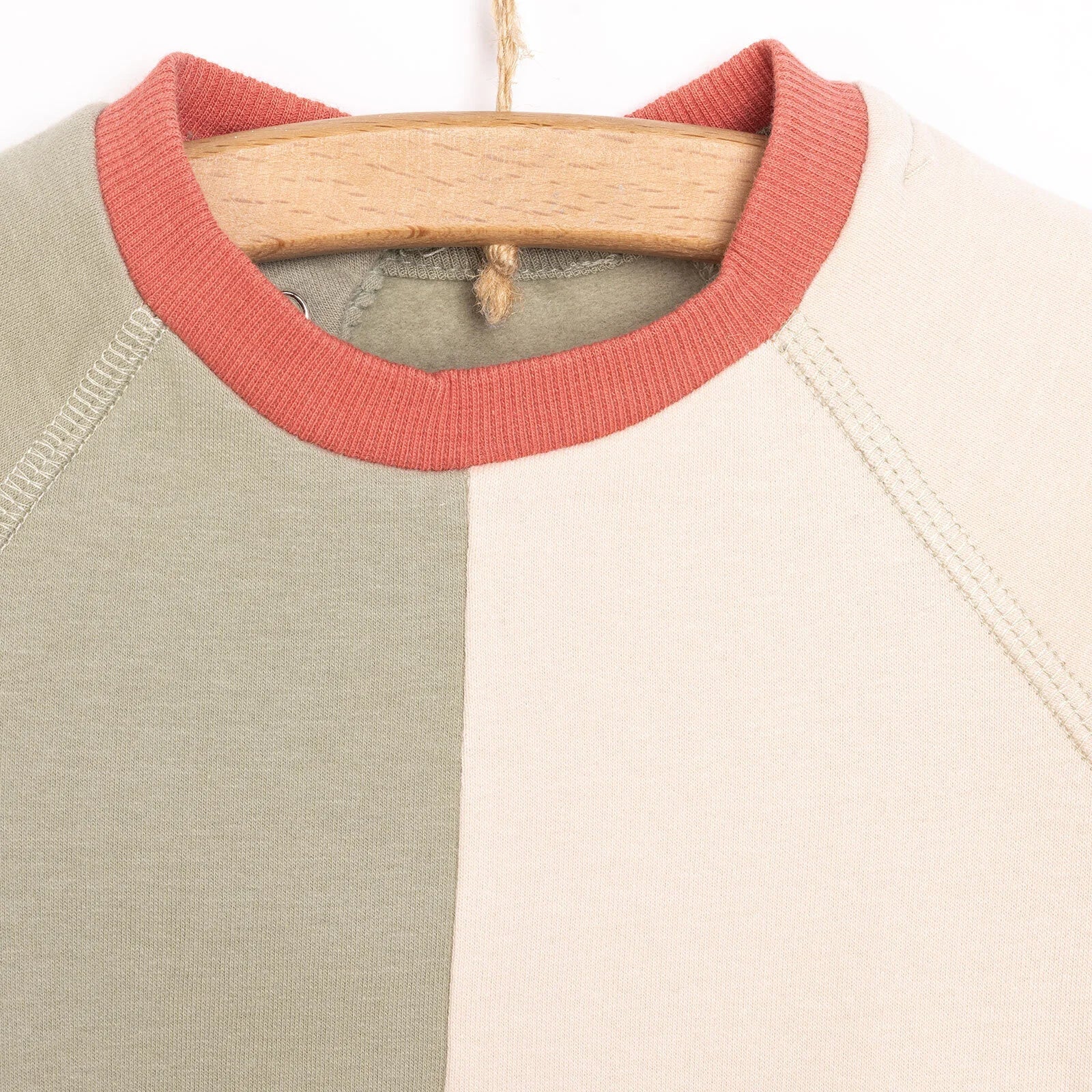HelloBaby Newborn Colour Block Sweatshirt - Green