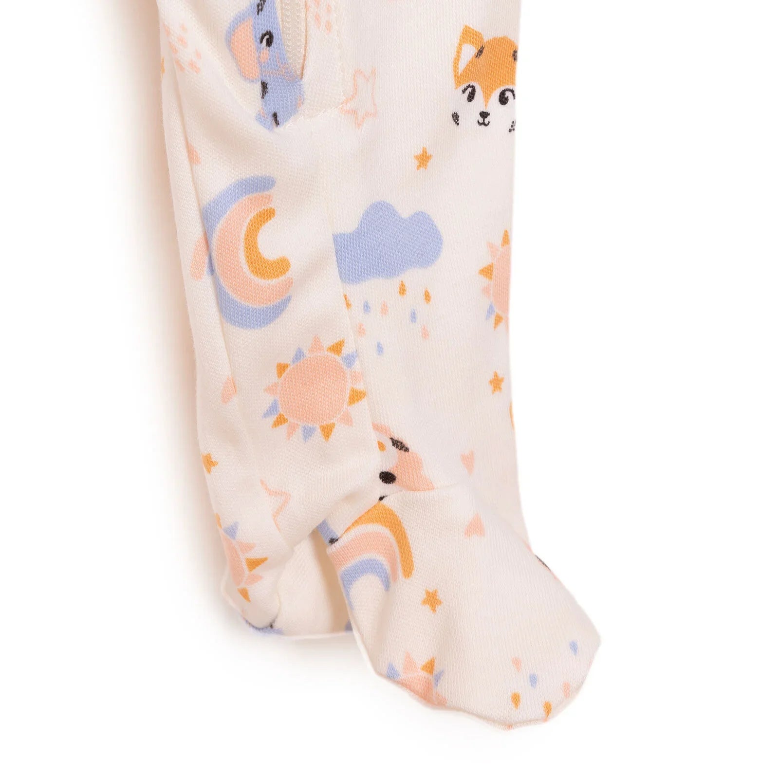 Siwmpsuit Traed i Faban Merch Newydd-anedig HelloBaby - Beige