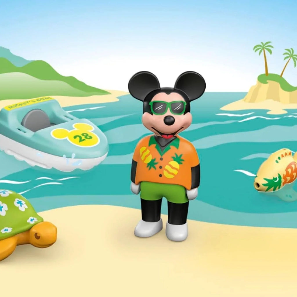 Playmobil Junior &amp; Disney 71707 Taith Cwch Mickey Mouse