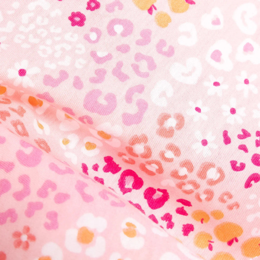 Set Pyjamas Llewys Hir i Ferched HelloBaby - Pinc Tywyll