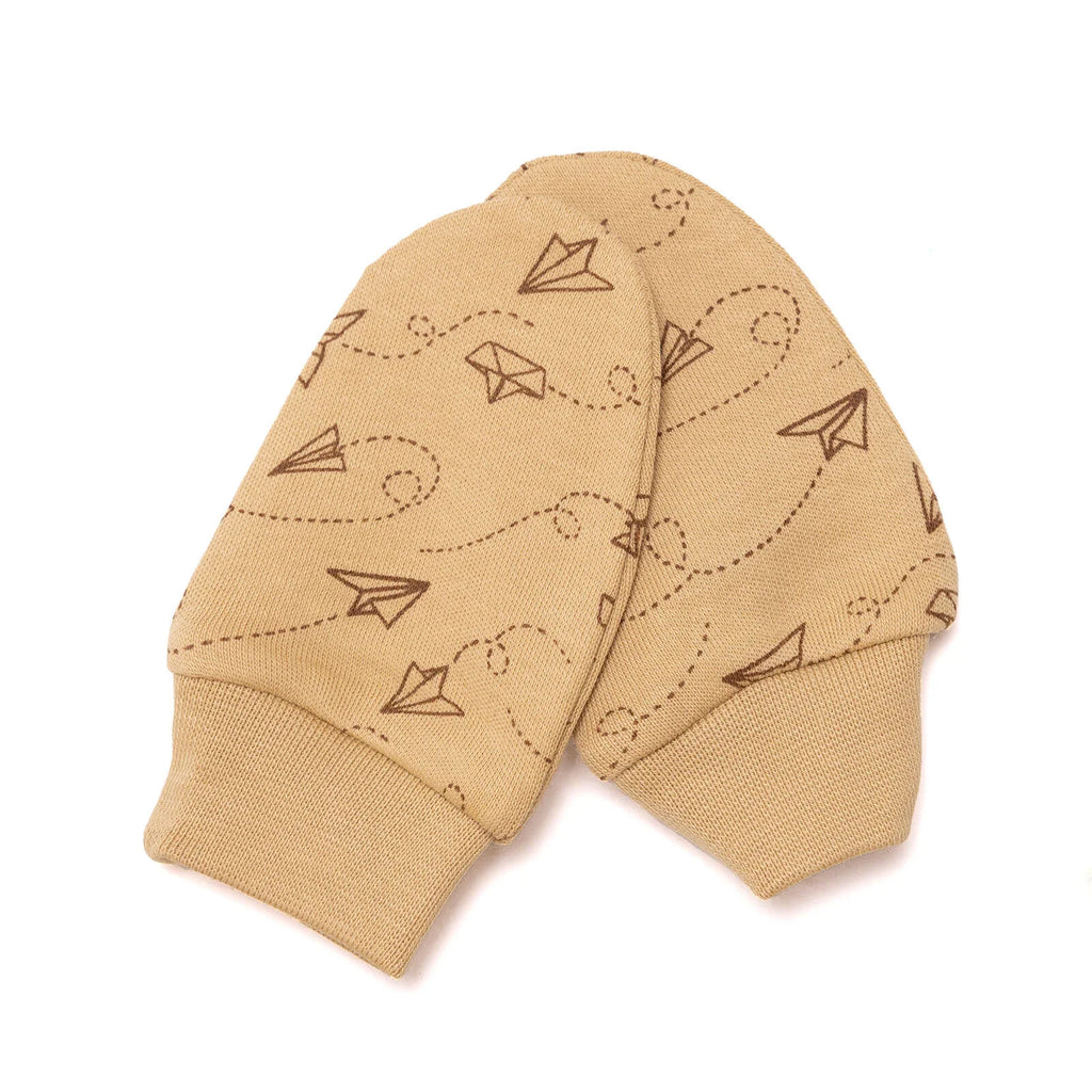 Set 5 Darn ar gyfer Newydd-anedig HelloBaby Boy - Beige