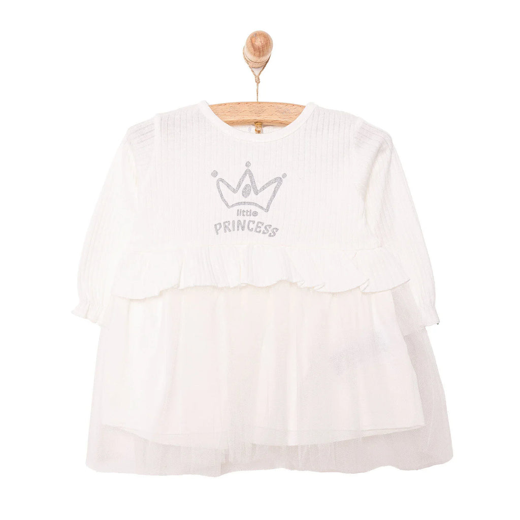 HelloBaby Little Life Newborn Girl Dress - Ecru