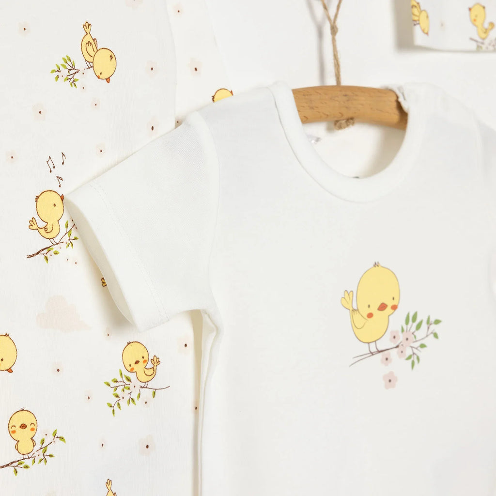 HelloBaby Girl Newborn Set 4 pcs - Ecru