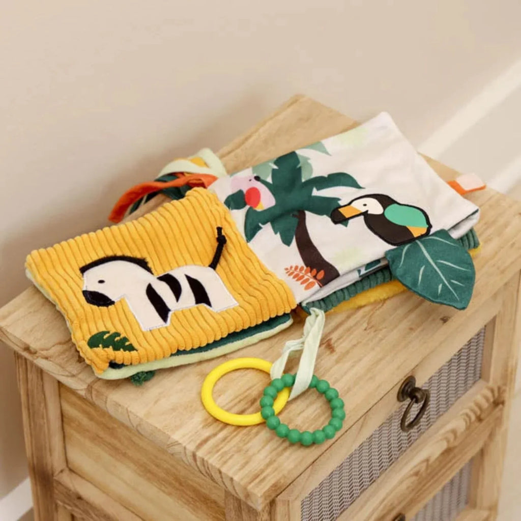 Llyfr Gweithgareddau Meddal Little Big Friends 2-mewn-1 - Jyngl