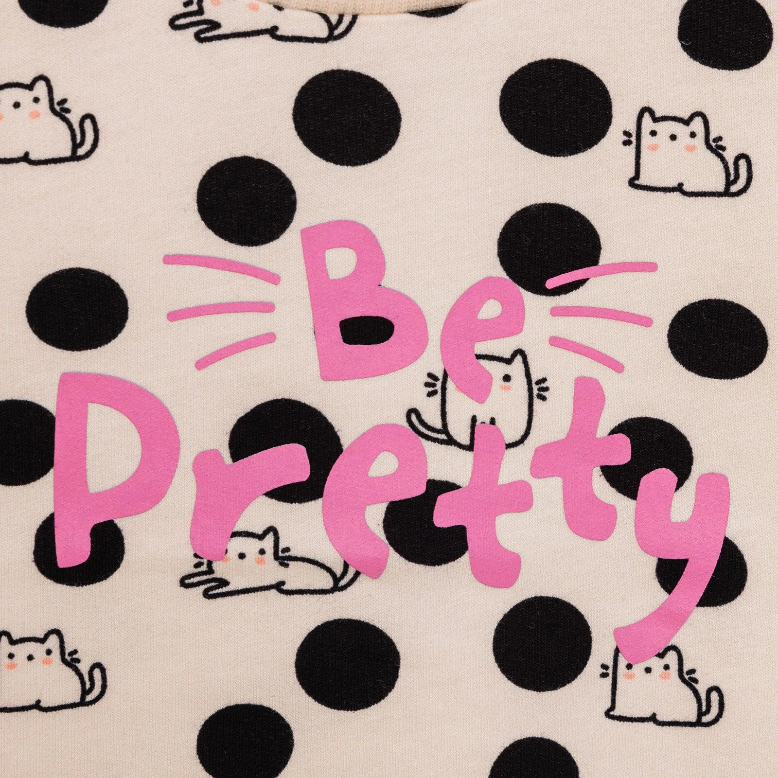 Crys Chwys HelloBaby Basic â Gwddf Isel - Argraffedig