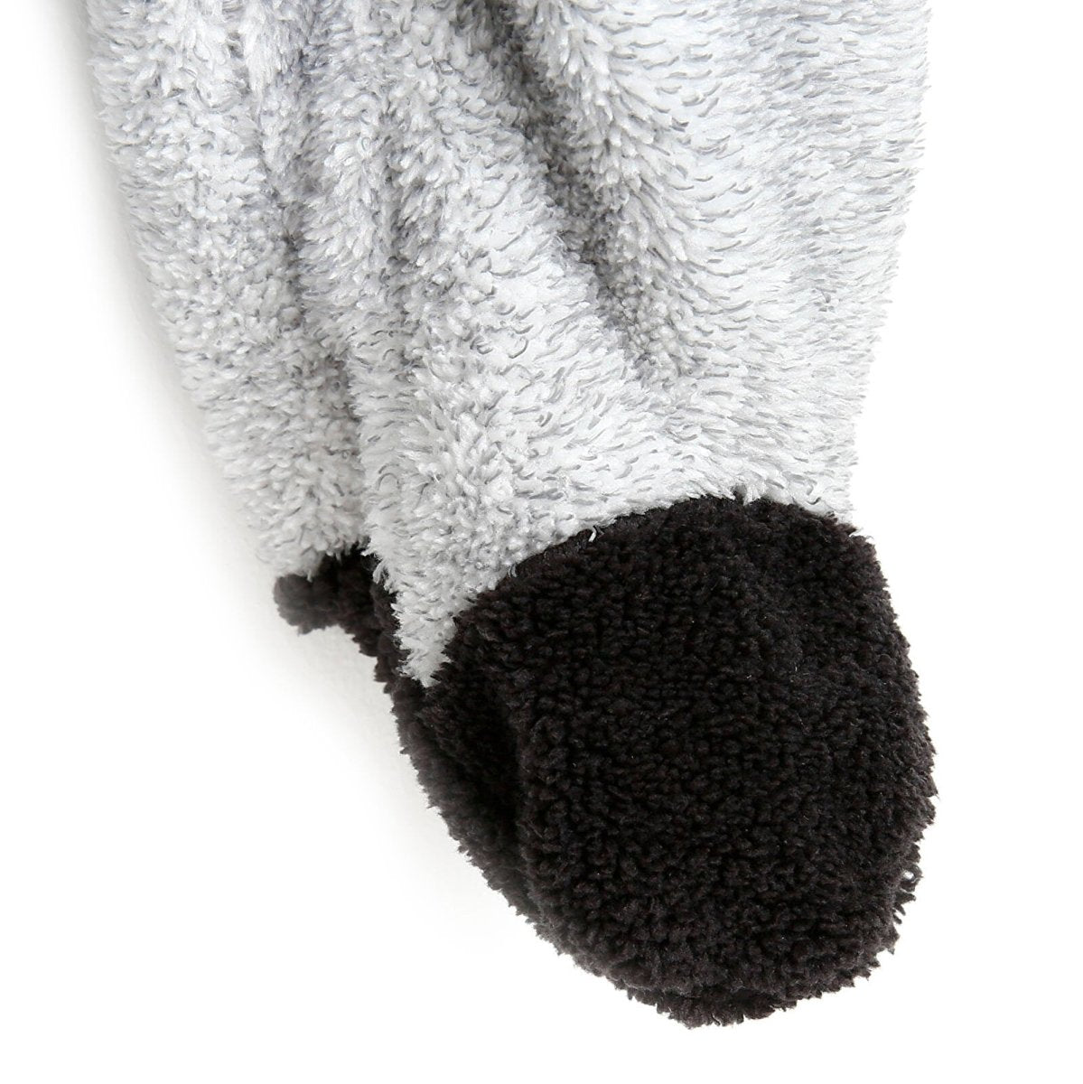 Siwmpsuit Traed i Fabanod Newydd-anedig Midimod â Dyluniad Arth Ciwt - Llwyd