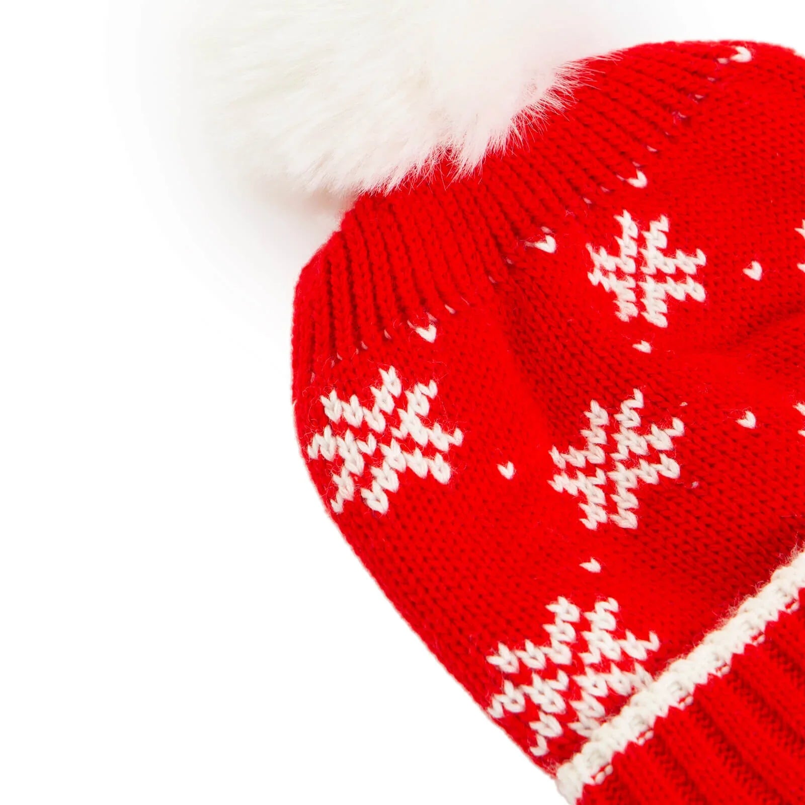 Beanie Nadolig Unisex Little Plane - Coch