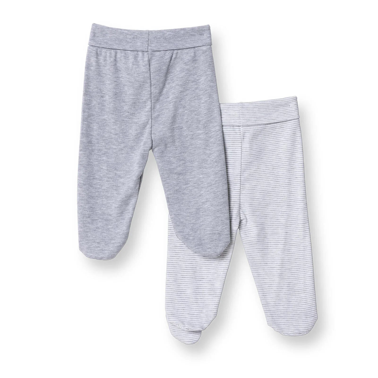 HelloBaby Unisex 2 Piece Footed Bottom - Snow Melange