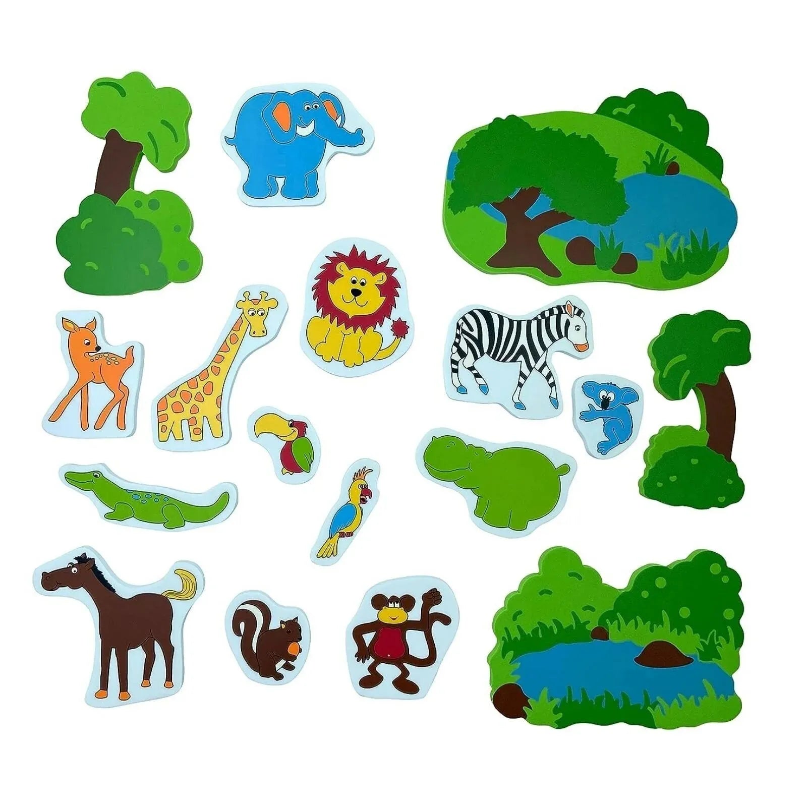 Edushape Creasiynau Hud Amser Baddon - Hwyl yn y Jyngl