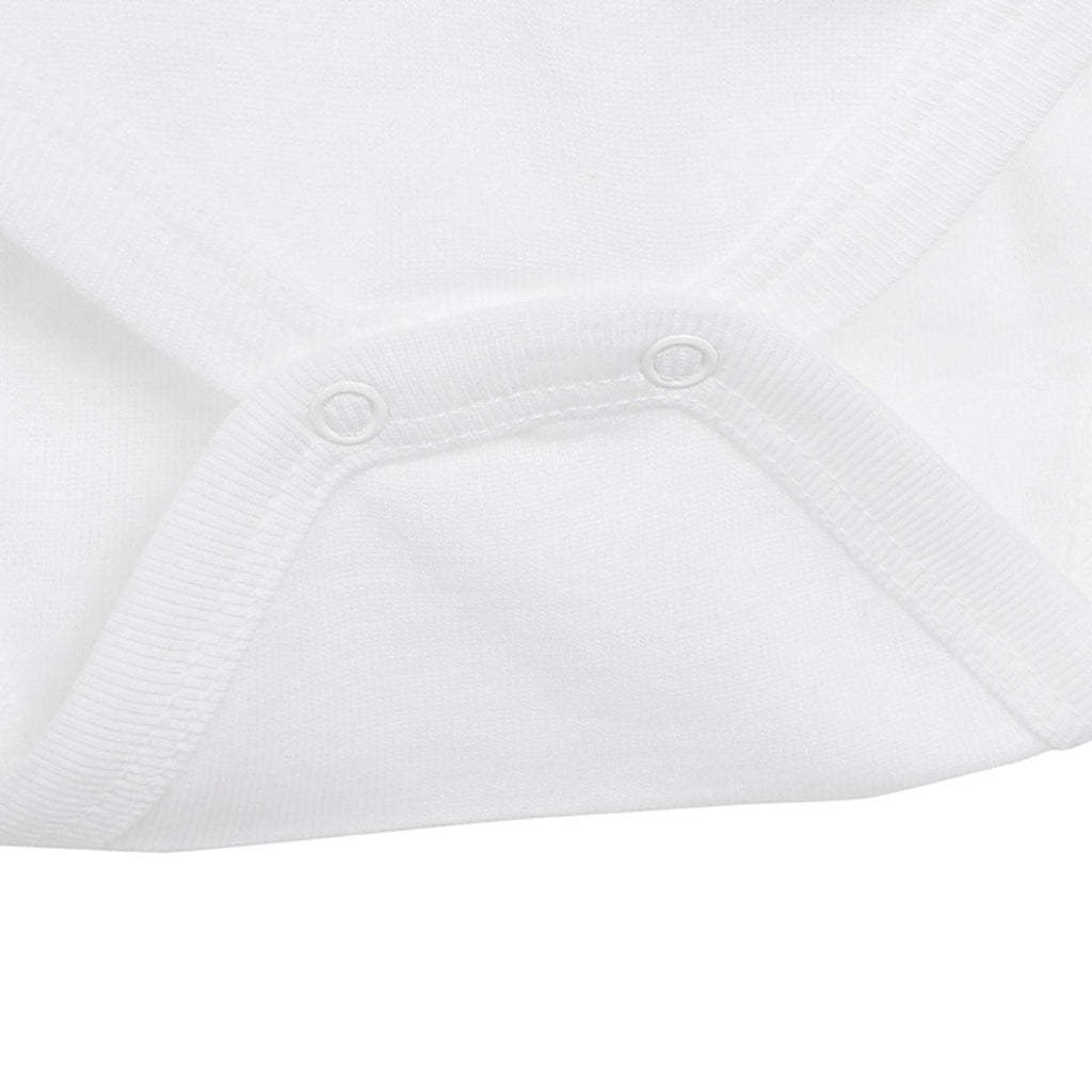 HelloBaby Long Sleeve Baby Bodysuit - White