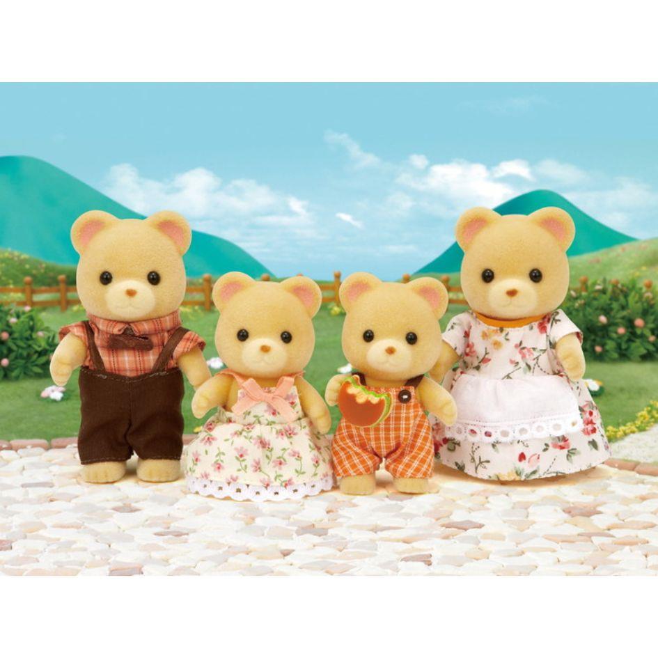 Set o deganau Teulu'r Arth Sylvanian Families ar gyfer plant 3 oed a hŷn.