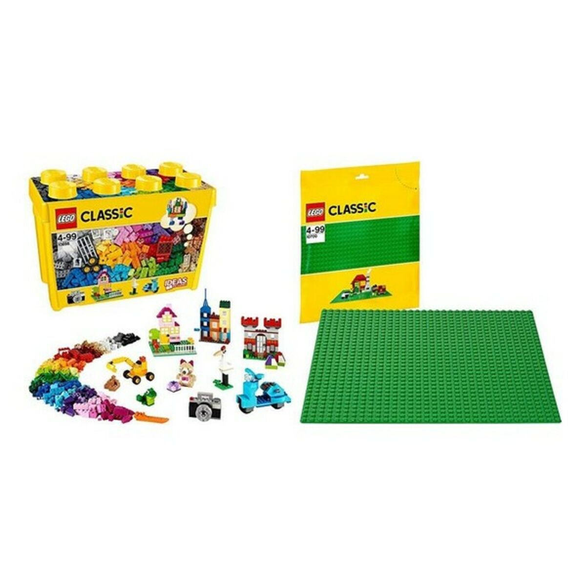 Playset Brick Box Lego Classic 10698 (790 pcs) including colorful bricks and building accessories for creative play.