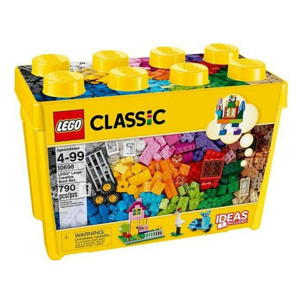 Playset Brick Box Lego Classic 10698 (790 pcs) colorful building blocks in a large storage container.