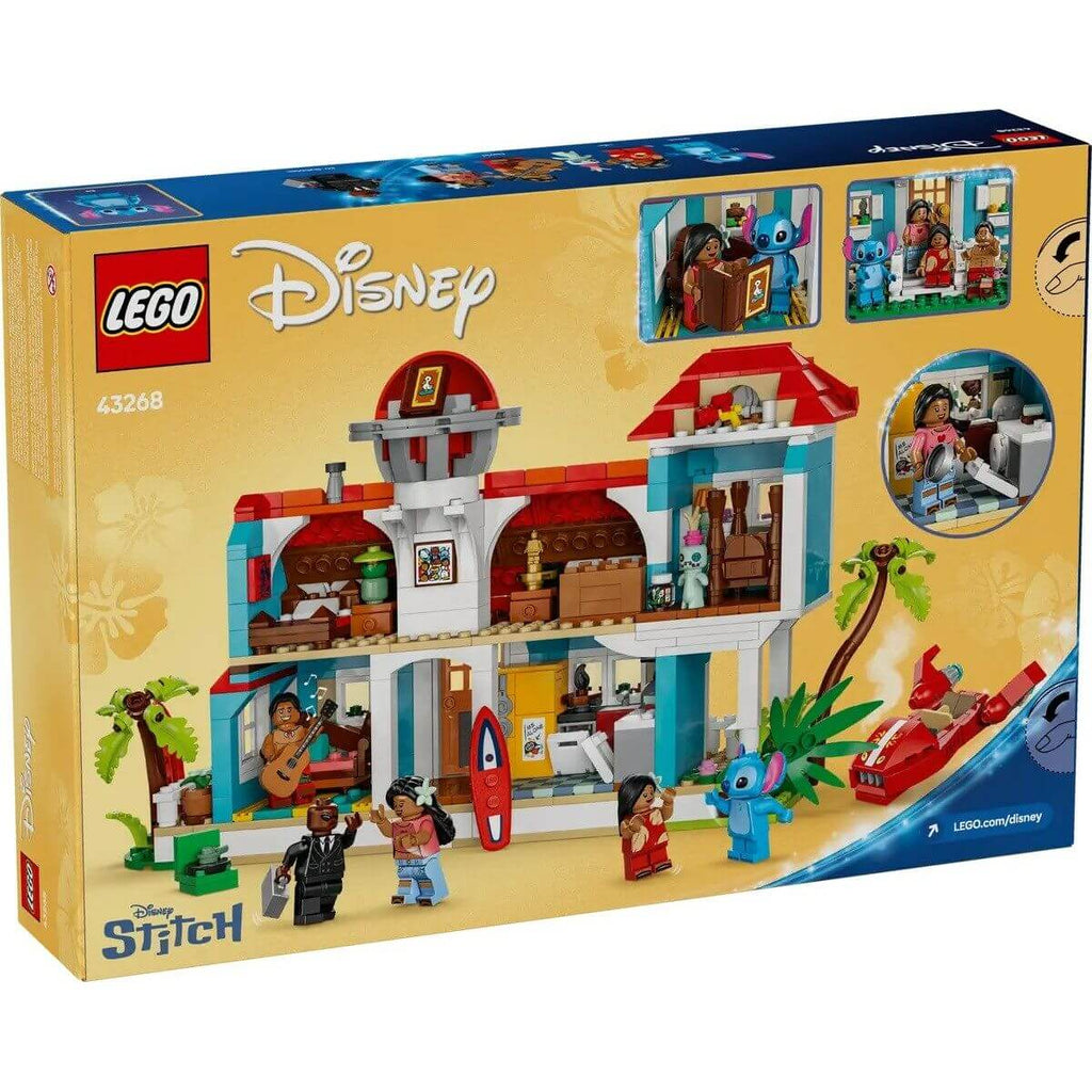 Construction set Lego Disney Lilo & Stitch 43268 834 Pieces packaging featuring multicolour design and characters.