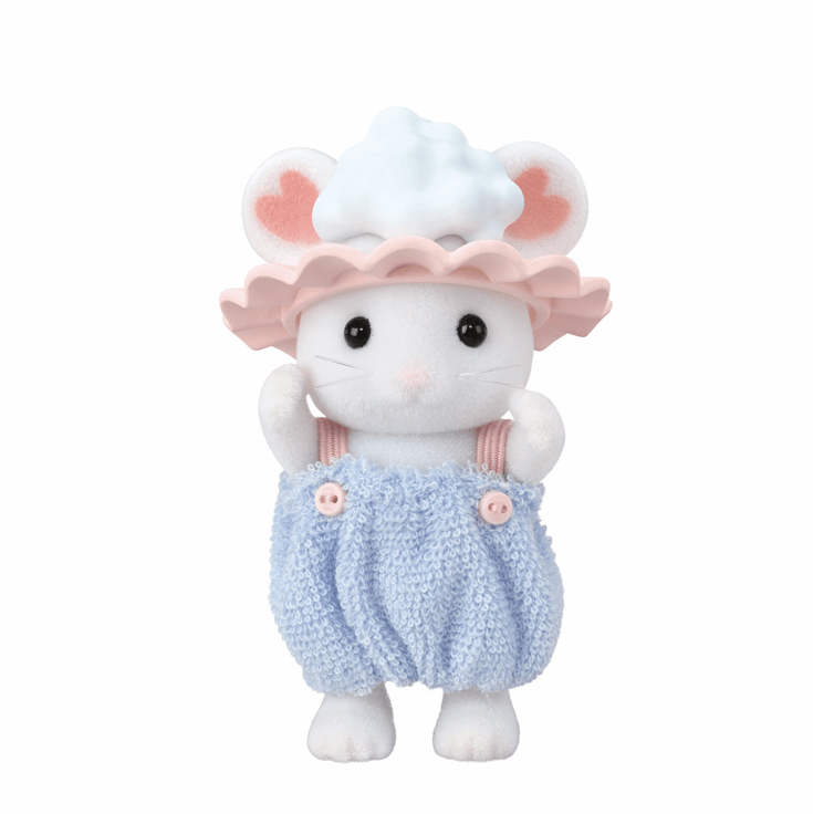 Sylvanian Families Bath Time Bubble Siblings Playset for Ages 3 and Up