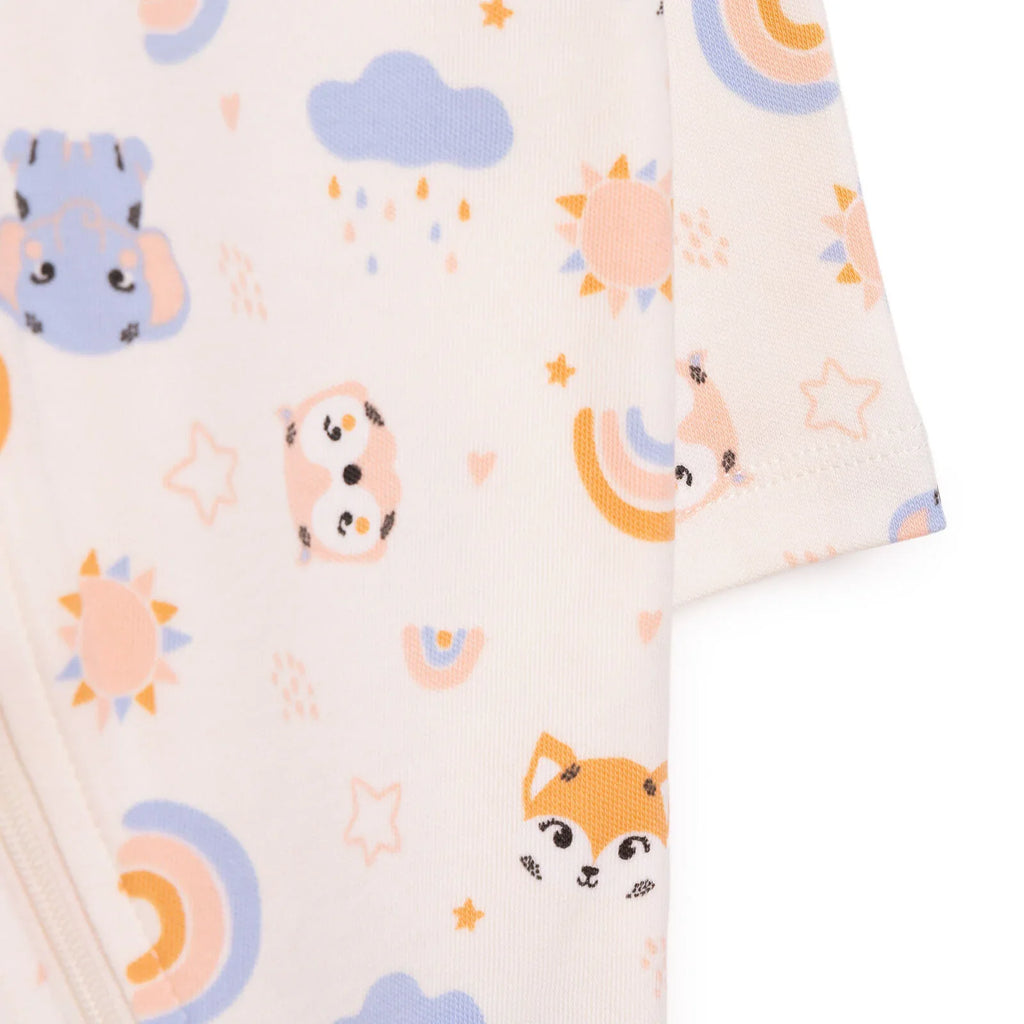 Siwmpsuit Traed i Faban Merch Newydd-anedig HelloBaby - Beige