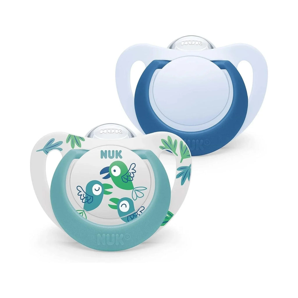 NUK Star Soother 18-36 mis, Pecyn o 2 - Glas