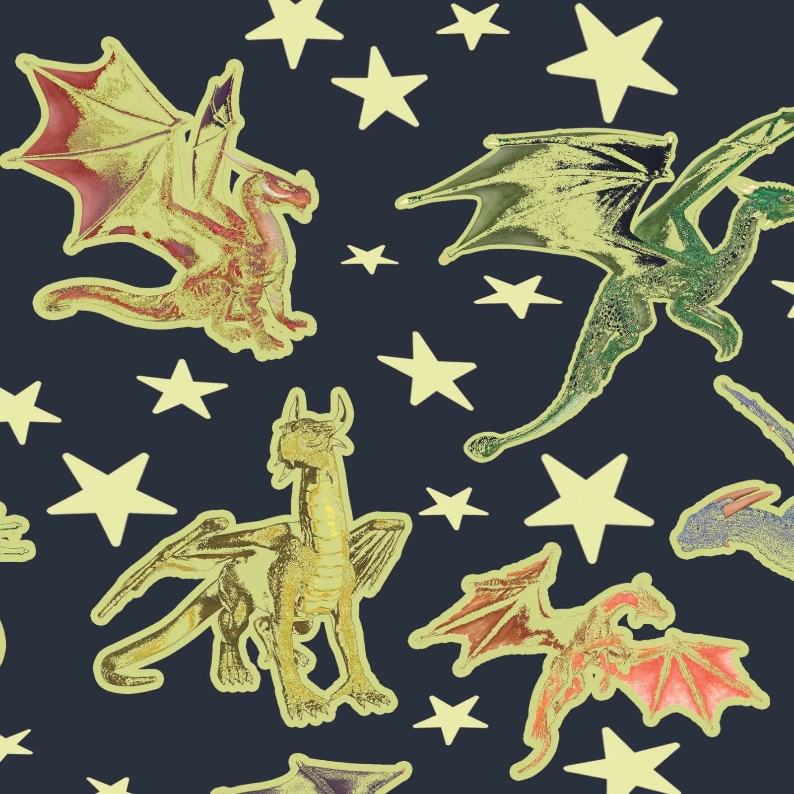 Glowstars Gwreiddiol Y Cwmni - Sêr Gliter a Dreigiau