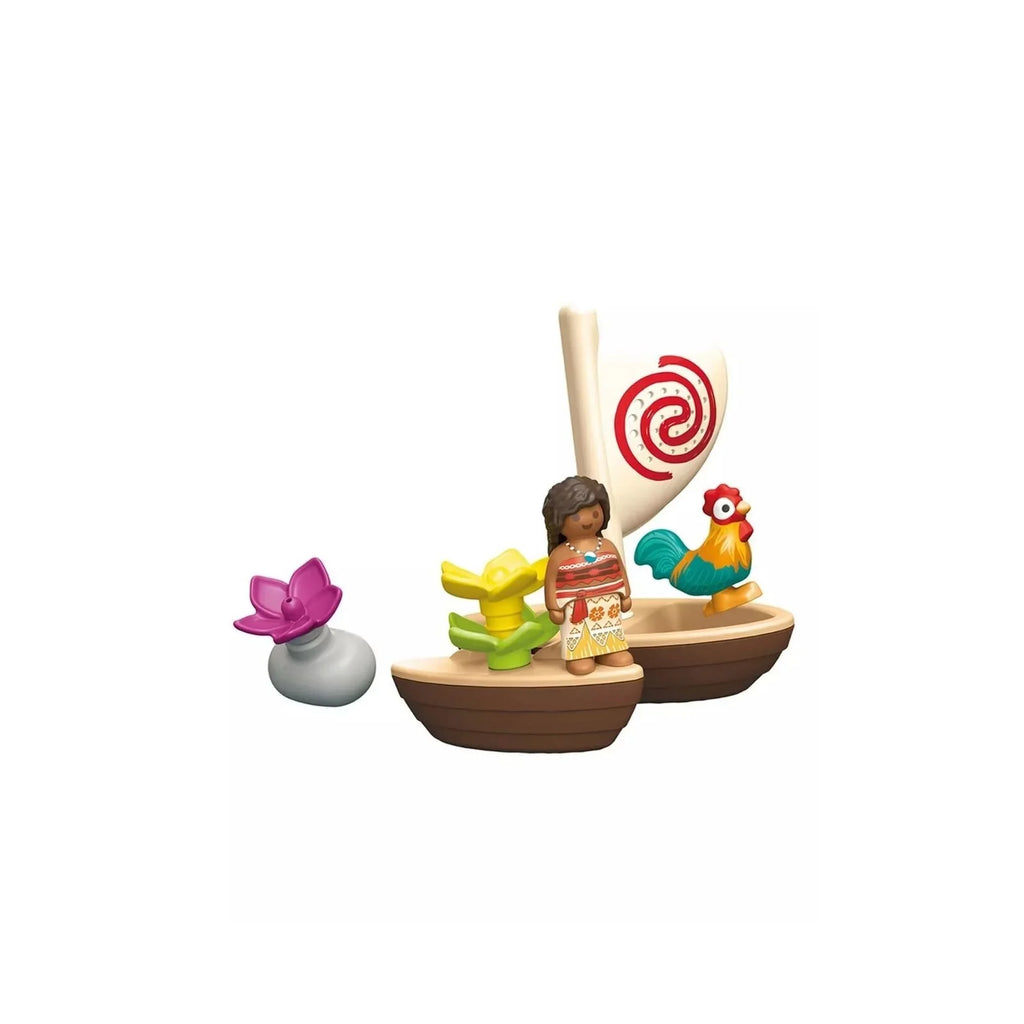 Playmobil Junior Aqua &amp; Disney 71459 Cwch Hwylio Moana