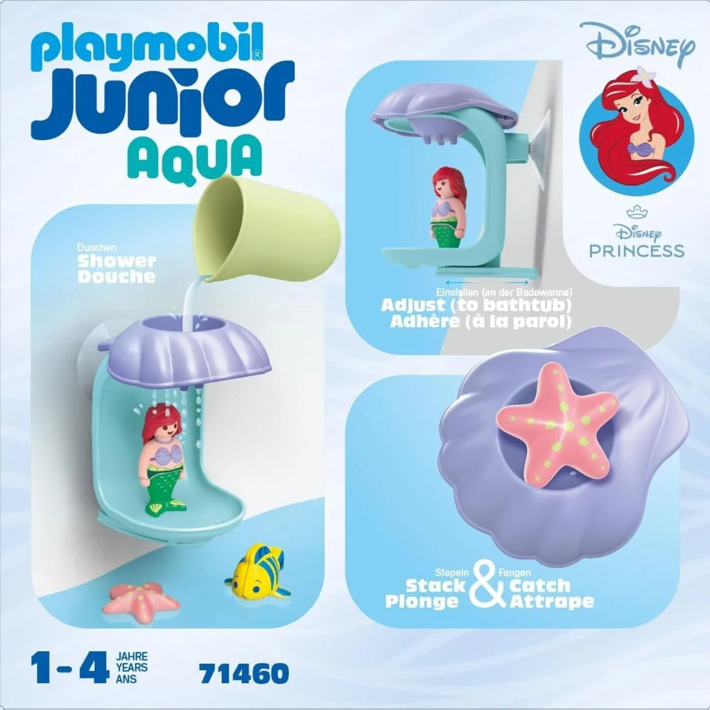 Playmobil Junior Aqua &amp; Disney 71460 Cawod Cregyn Ariel