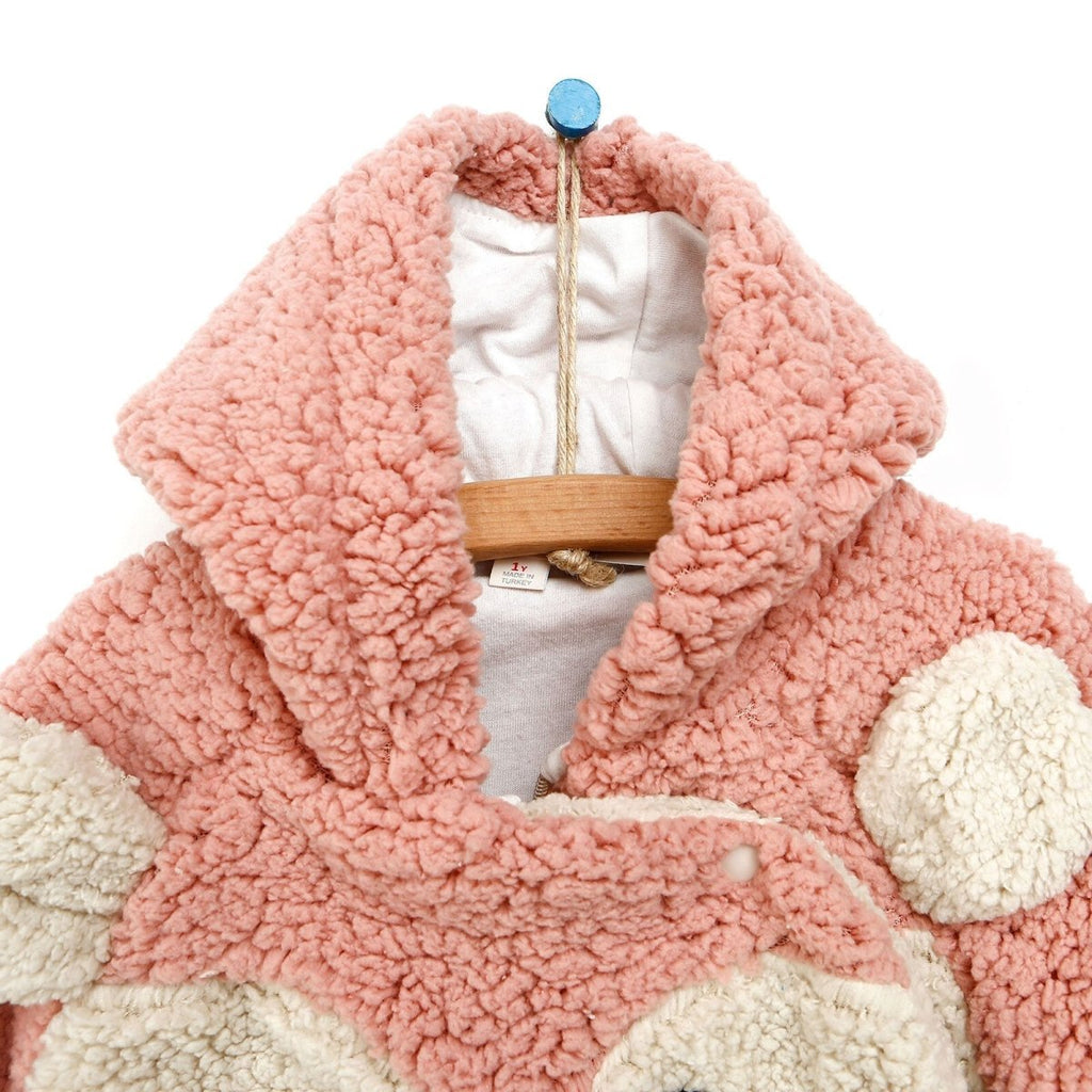 Siwmpsuit Traedig Welsoft Siâp Ceirw Bach Newydd-anedig Midimod - Pinc Ysgafn