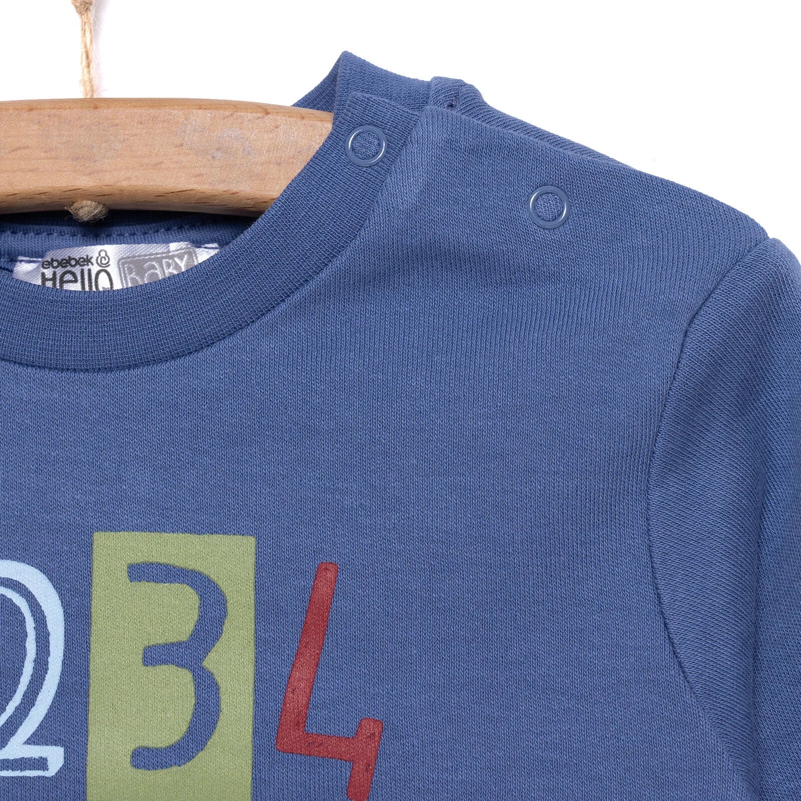 Siwmpsuit Sylfaenol HelloBaby - Glas Tywyll