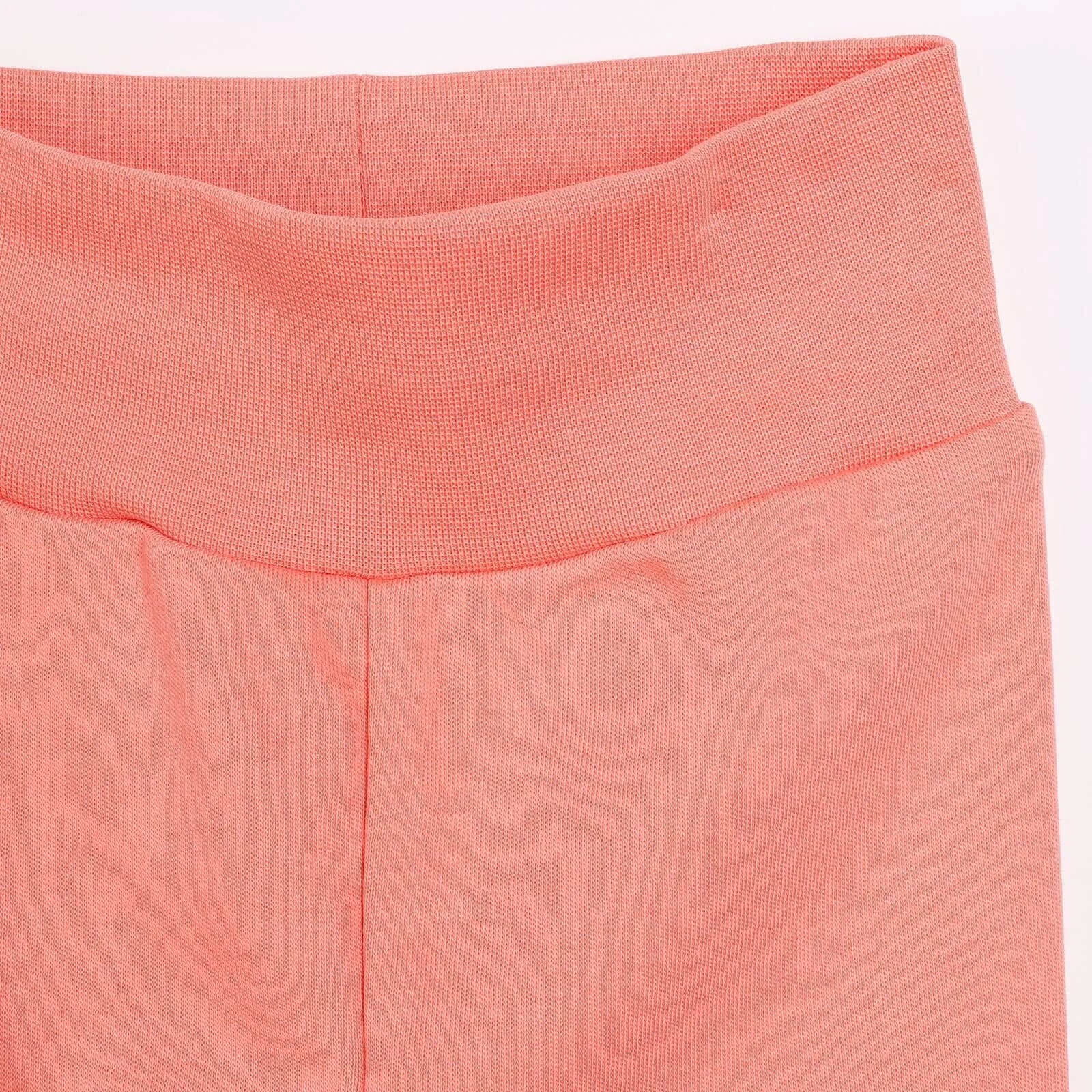 Legins i Fabanod HelloBaby i Ferched Bach gyda Thraed 2pcs - Pinc