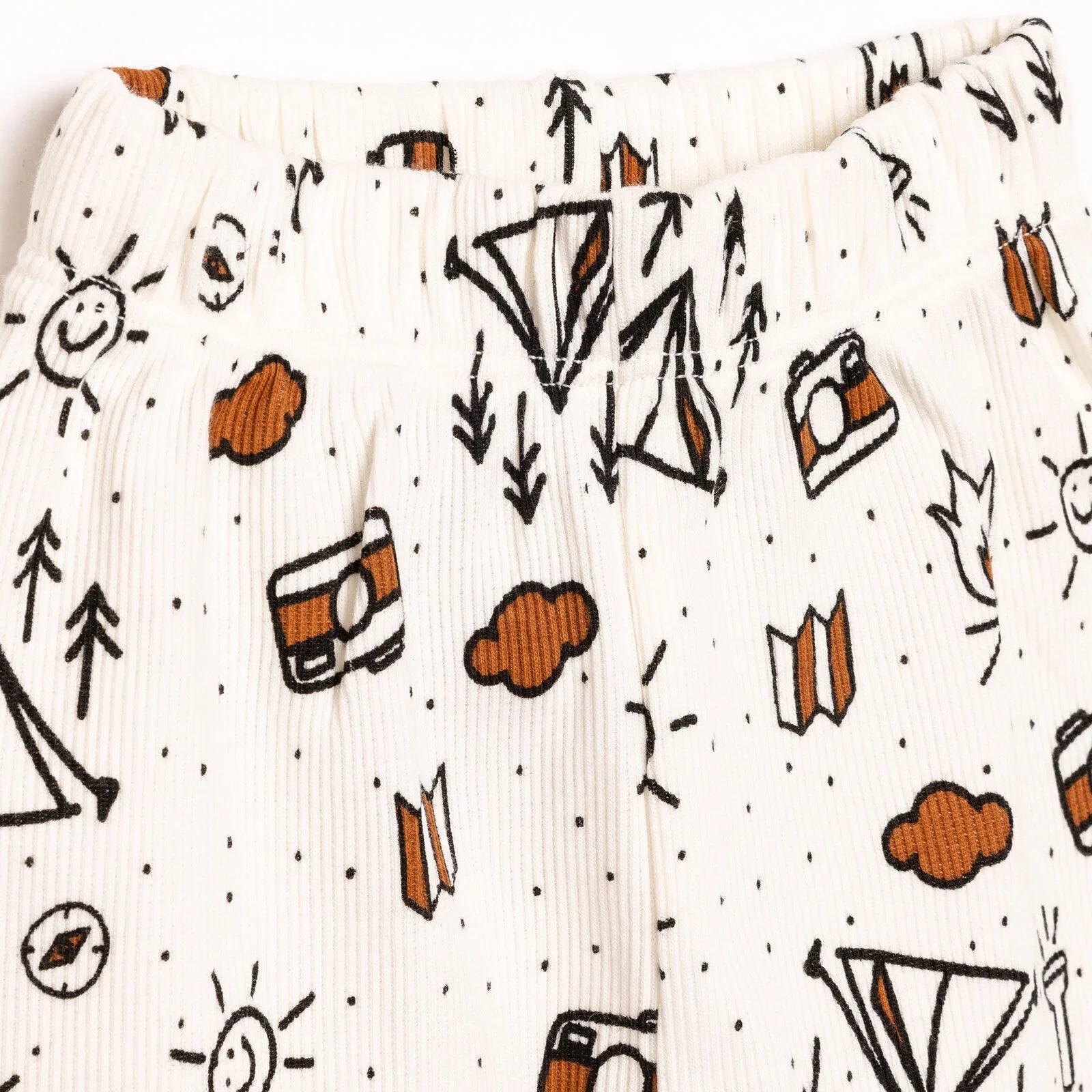 Pajamas Llewys Hir i Faban Bach HelloBaby - Ecru