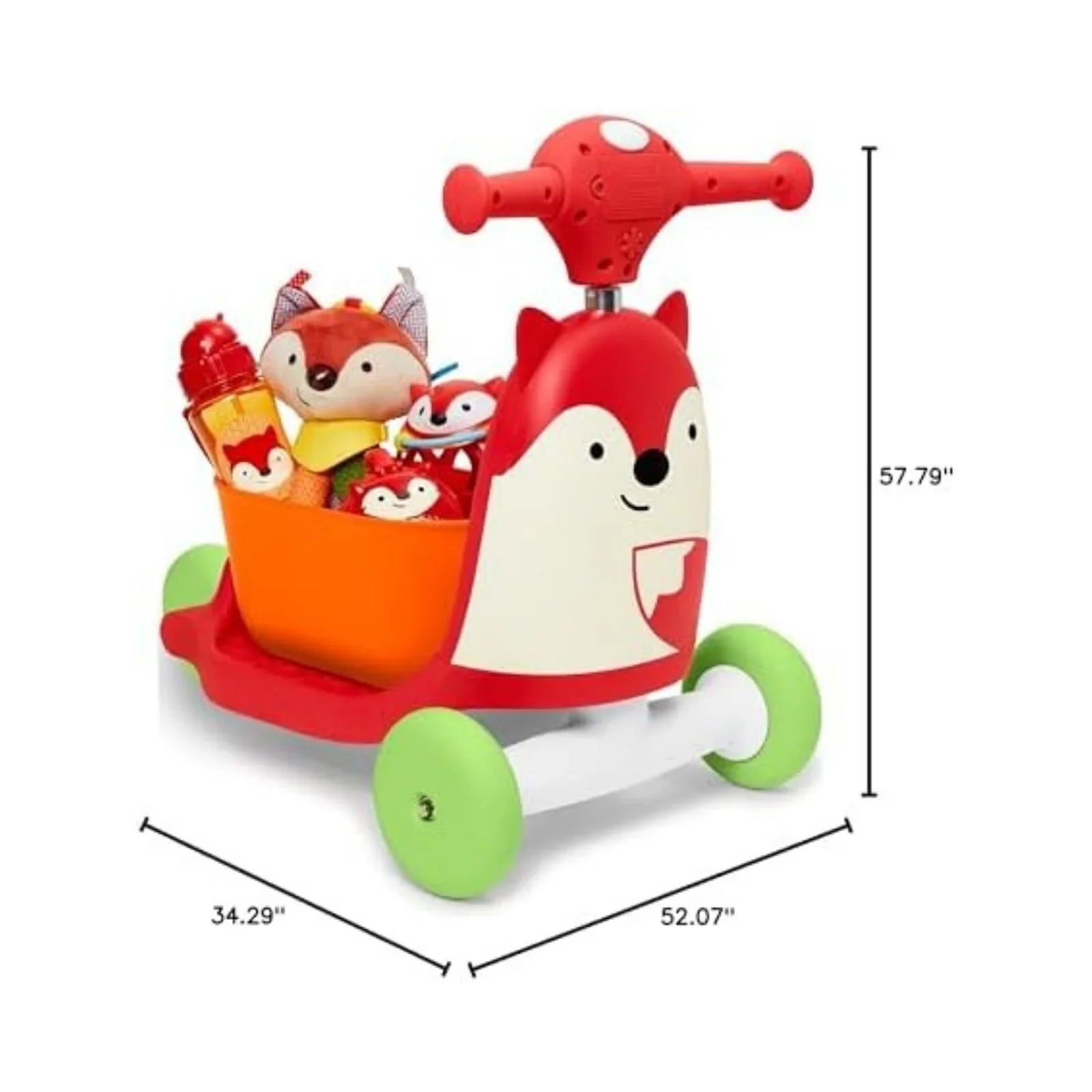 Skip Hop Zoo 3-In-1 Ride On - Fox
