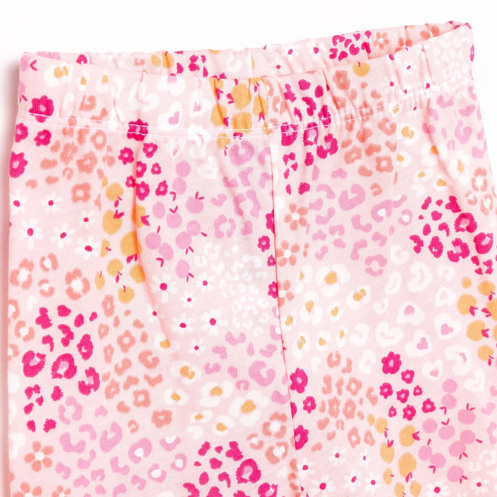 Set Pyjamas Llewys Hir i Ferched HelloBaby - Pinc Tywyll