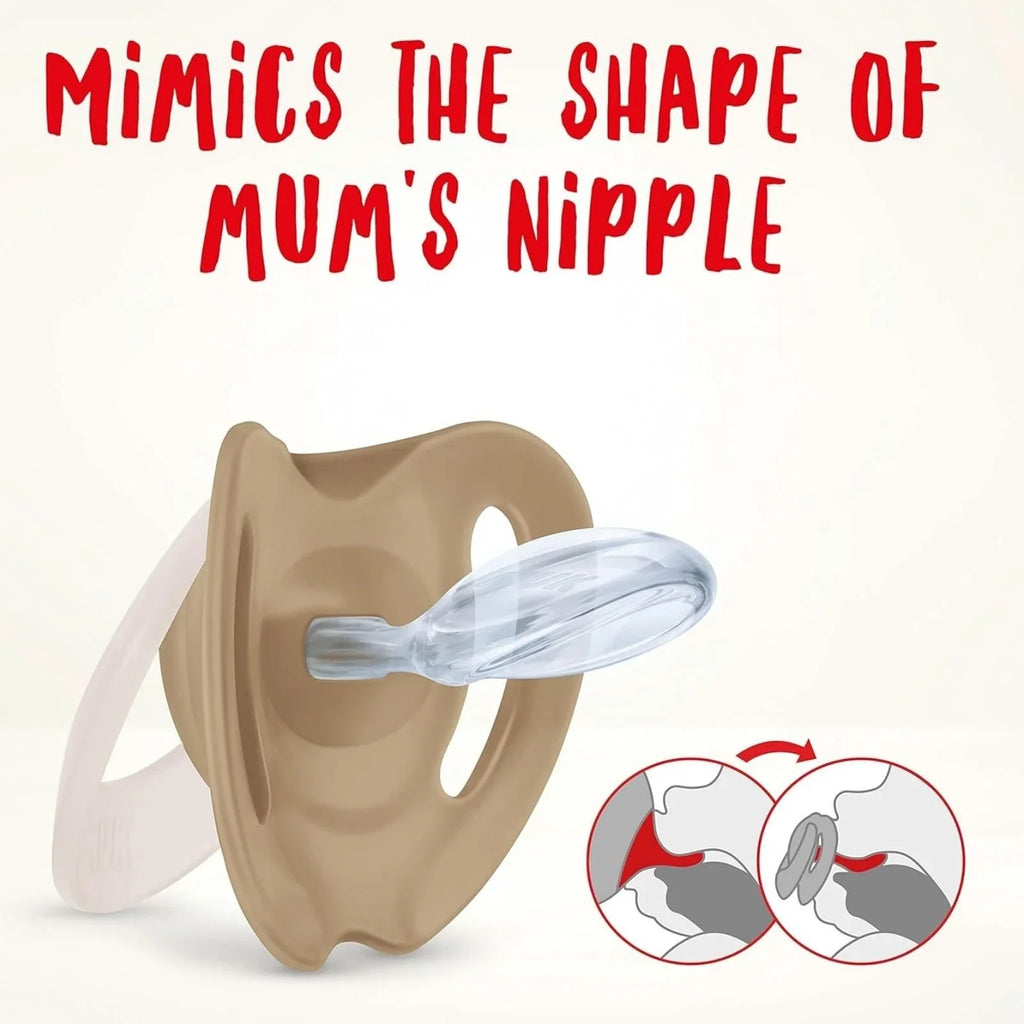 NUK Star Soother 18-36 mis, Pecyn o 2 - Glas