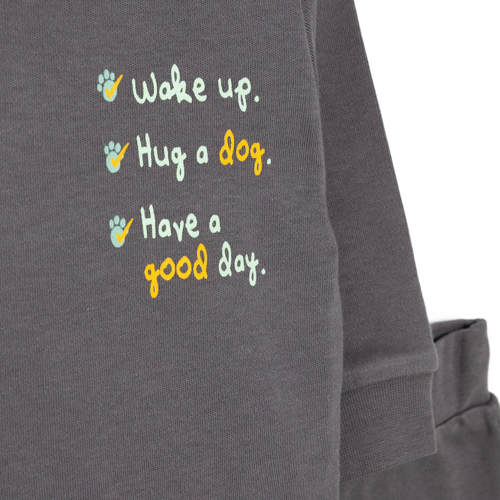 Crys-T HelloBaby Basic Boy Text Printed Jogging - Anthracite